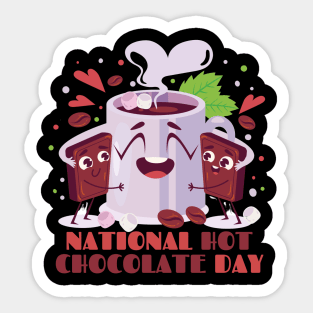 National Hot Chocolate Day - 31 January Sticker